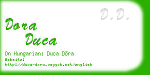 dora duca business card